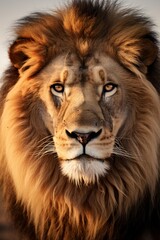 Close-up of a male lion