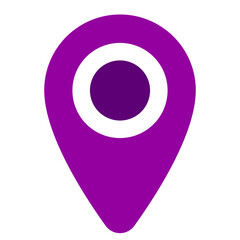 Purple Flat Contact Icon