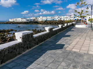 Fototapeta premium Promenade at La Santa village in Lanzarote. Canary Islands. Spain. Europe.