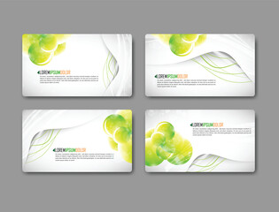 Dynamic business card template vector
