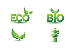 Green eco friendly icon