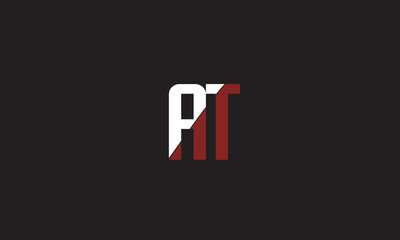 Obraz premium AT, TA, A , T Abstract Letters Logo Monogram 