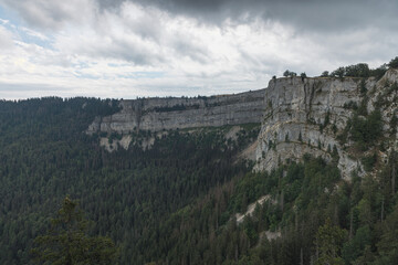 Fototapeta na wymiar Beautiful landscape in the mountains Creux du van
