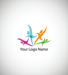 Fototapeta premium logo design elements with 3d curved abstract illustration