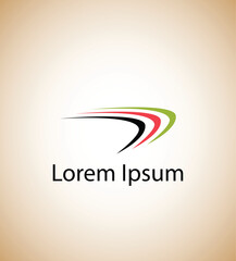 Vector abstract template in colorful logo