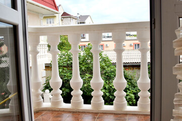 Balcony balusters made of lime stone