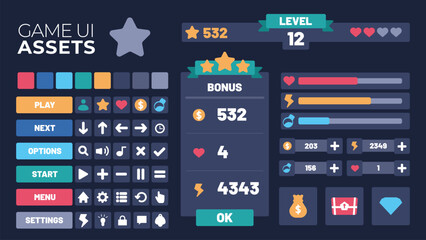 2D Game GUI Assets © ubeydullah