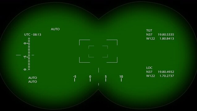 binocular overlay green screen 4K