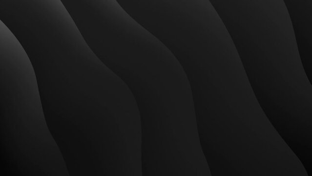 Motion wave liquid gradients line curve black dark loop 60 FPS
