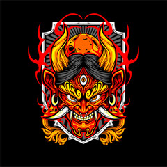 japanese oni mask