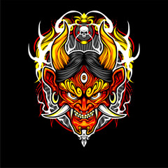 japanese oni mask