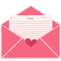 envelope with hearts