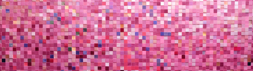 Melting Pixels: A Hyper-Realistic Pop Art Pink Mosaic Pattern