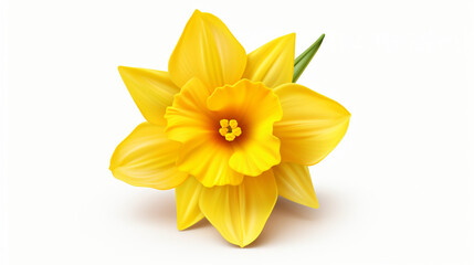 Bright yellow flower of Easter bells daffodil flower