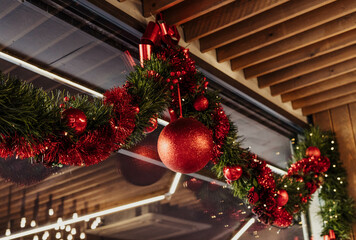 Adornos navideños decorativos para hogares y restaurantes