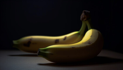Juicy ripe banana, a healthy snack for a vibrant lifestyle generated by AI