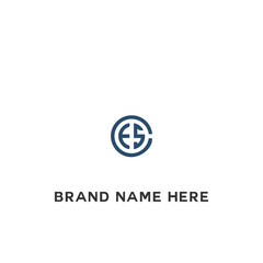 Fototapeta premium CES logo. C E S design. White CES letter. CES, C E S letter logo design. Initial letter CES linked circle uppercase monogram logo. C E S letter logo vector design. 