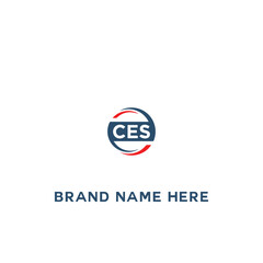 CES logo. C E S design. White CES letter. CES, C E S letter logo design. Initial letter CES linked circle uppercase monogram logo. C E S letter logo vector design. 