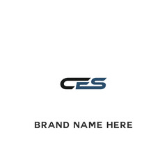 CES logo. C E S design. White CES letter. CES, C E S letter logo design. Initial letter CES linked circle uppercase monogram logo. C E S letter logo vector design. 