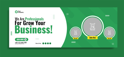Business webinar horizontal banner template design. Very suitable for online class programs, marketing, etc.