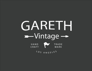 Gareth Vintage Logo Design