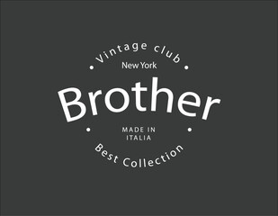 Brother Vintage Logo Design