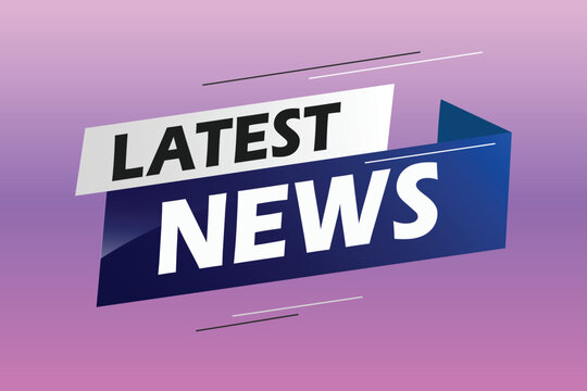 Latest news word concept vector illustration with blue lines modern futuristic 3d style for landing page template ui web mobile app poster banner flyer background gift card coupon label wallpaper	