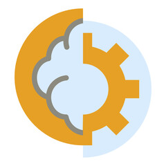 Cognitive Flat Icon