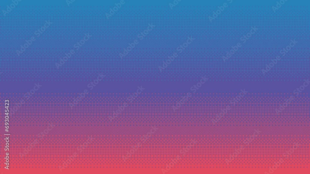 Poster pixel art neon colored gradient background animation. animated looping dithering backdrop.