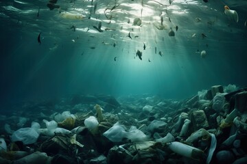 Underwater Plastic Waste Dumping: Source Water Pollution Environmental Damage