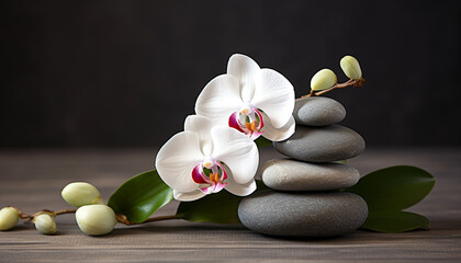 Balance and harmony in nature fresh, fragrant blossoms generated by AI