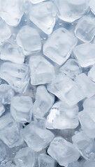 Iced kola texture ice cube float on the kola