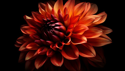 Vibrant petals bloom, a gift of beauty in nature design generated by AI