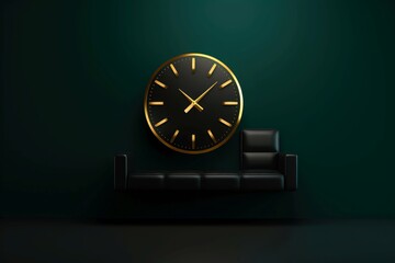 Mockup 3d clock,countdown, happy new year concept