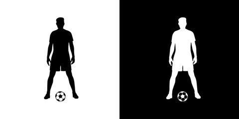 Football sport position icon, silhouette, sport icon, football icon, black icon.