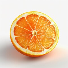 closeup of a fresh slice of orange