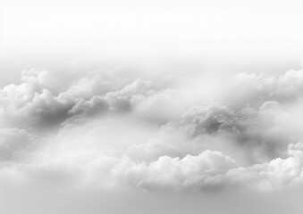 heavy fog on pure white background, fondo transparente, PNG - obrazy, fototapety, plakaty