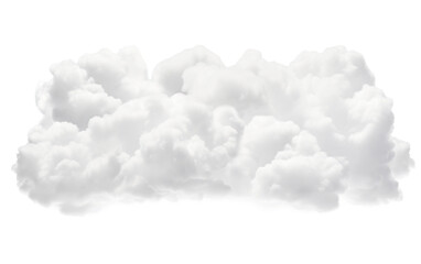 Fluffy Serene Stratocumulus Clouds Dance Isolated on Transparent Background PNG. - obrazy, fototapety, plakaty