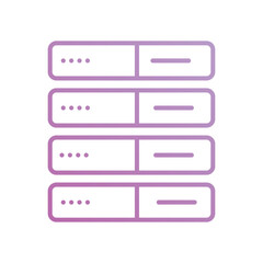 Fototapeta premium server icon with white background vector stock illustration