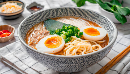 tast bowl of Japanese Ramen, japanese food, food menu concept, japanese food restaurant