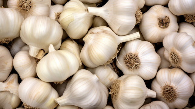 A clear image completely filled with garlic