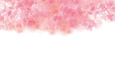 Fototapeta premium 手描きで描いた桜の花の背景用イラスト素材
