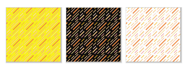 abstract seamless set of diagonal line pattern perfect for banner poster.