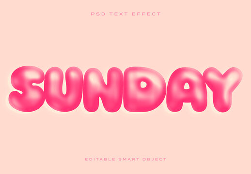 Bubblegum Text Effect