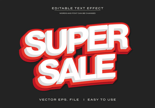 Sale Layered Text Effect