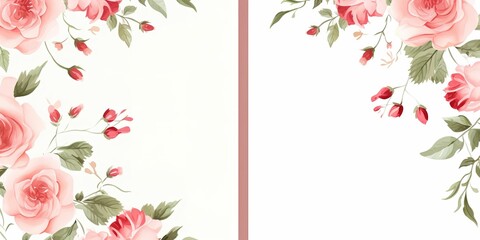 wedding card background, generative ai