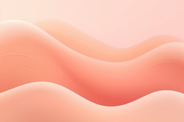Peach Fuzz color of the year 2024 abstract waves background. New 2024 trending Peach Fuzz color. Colour trend palette. - obrazy, fototapety, plakaty