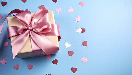 Love and romance wrapped in a gift generated by AI