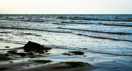 small waves on the sea surfacev