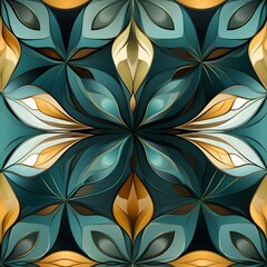 Abstract floral background with seamless pattern